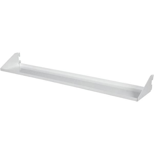 Flexi Storage Home Solutions 572 x 55 x 100mm White Double Slot Tray Shelf