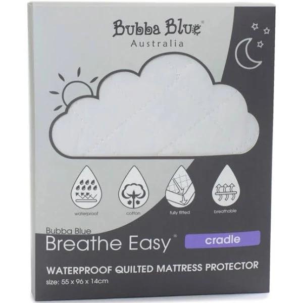 Bubba Blue Breathe Easy Cradle Waterproof Quilted Mattress Protector