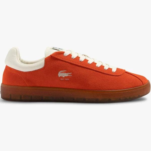 Lacoste Men's Baseshot Translucent Sole Sneakers Orange UK 9 / US 10