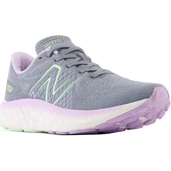 New Balance Fresh Foam x Evoz V3 Shoes Grey Green Women Running Shoes - 39