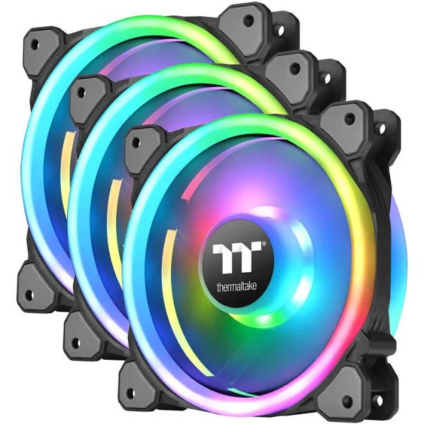 Thermaltake Riing Trio 12 TT Premium Edition 120mm LED RGB Fan - 3 Fan Pack