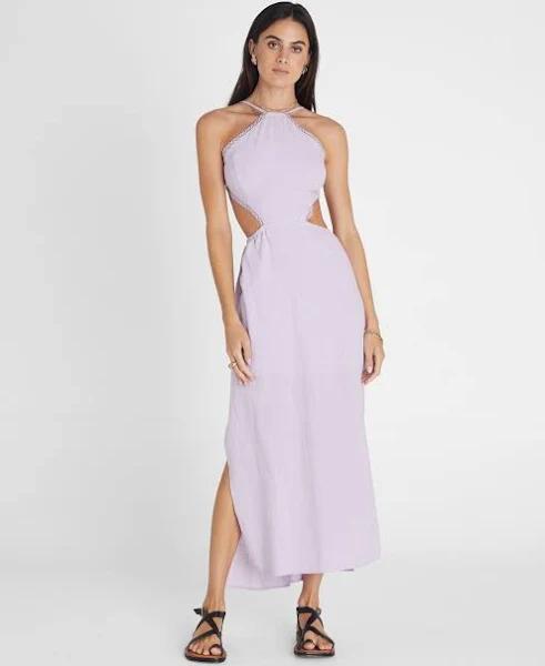 Heaven Australia - Women's Midi Dresses - Amethyst Halter Midi Dress - Size One Size, L/12 at The Iconic