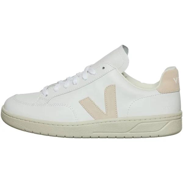 Veja White V-12 Sneakers