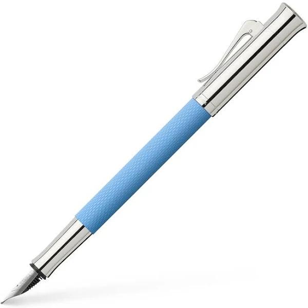 Gulf Blue Graf Von Faber-Castell Guilloche Fountain Pen - Medium