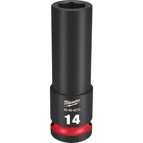 Milwaukee Shockwave 1/2" Drive 14mm Deep 6 Point Impact Socket 49666275 by Autoelec