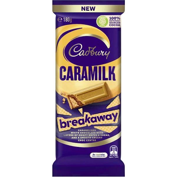 Cadbury Caramilk Breakaway Chocolate Block 180g