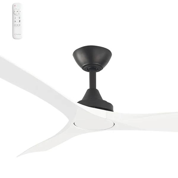 ThreeSixty 132cm Black Motor White Spitfire DC 3 Blade Ceiling Fan