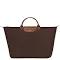 Longchamp Le Pliage Original Small Canvas & Leather Tote Travel Bag