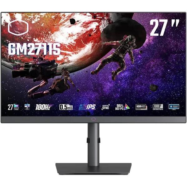 Cooler Master CMI-GM2711S-AP 27in QHD 2K 180Hz 0.5ms IPS Gaming Monitor