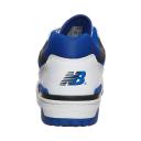 New Balance White & Blue 550 Sneakers