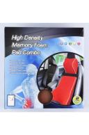 Mocha Memory Foam Lumbar Back & Neck Pillow Support Back Cushion Office Car Seat