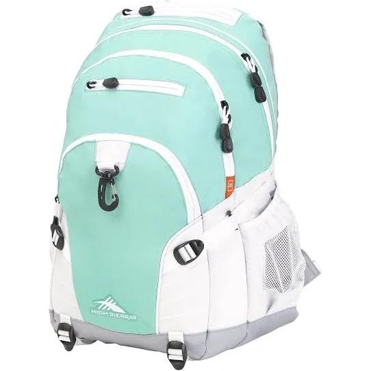 High Sierra Loop Backpack - Aquamarine/White/Ash - School Backpacks