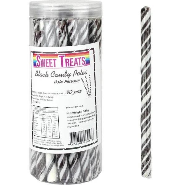 Candy Poles Jar - Black (30 x 18g)