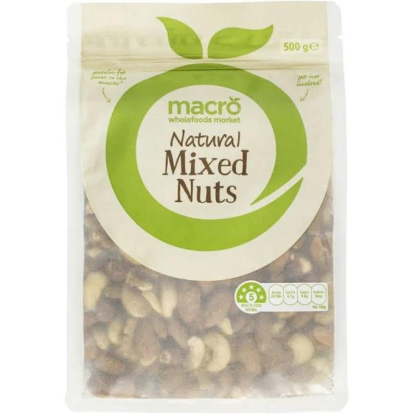 Macro Natural Raw Nuts Mix 500g