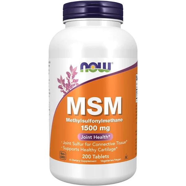 Now Foods MSM 1500 MG 200 Tablets