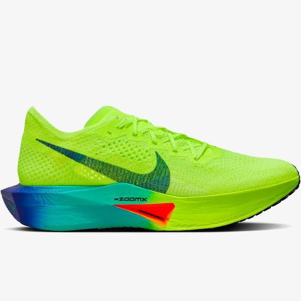 Mens Nike ZoomX Vaporfly Next% 3, VOLT/BLACK-SCREAM GREEN-BARELY Volt / 15