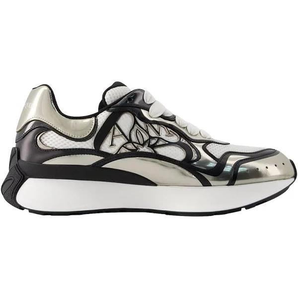 Sneakers Alexander McQueen Sprint Runner Sneakers - Alexander McQueen - Leather - Beige/Black