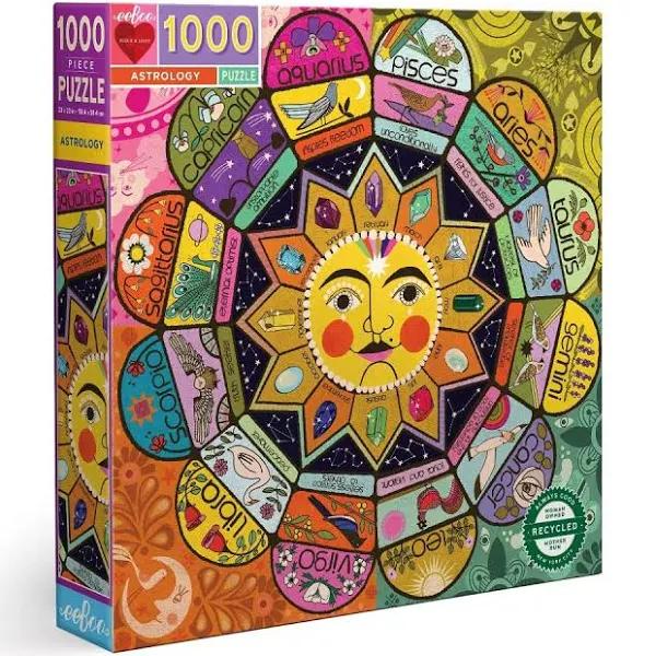 eeBoo Astrology Square Jigsaw Puzzle, 1000 Piece