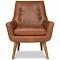 Retro Leather Occasional Armchair Nutmeg by Freedom