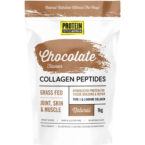 Protein Supplies Australia Collagen Peptides 1kg / Chocolate