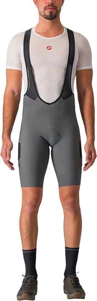 Castelli Unlimited Cargo Bib Shorts Grey M Man