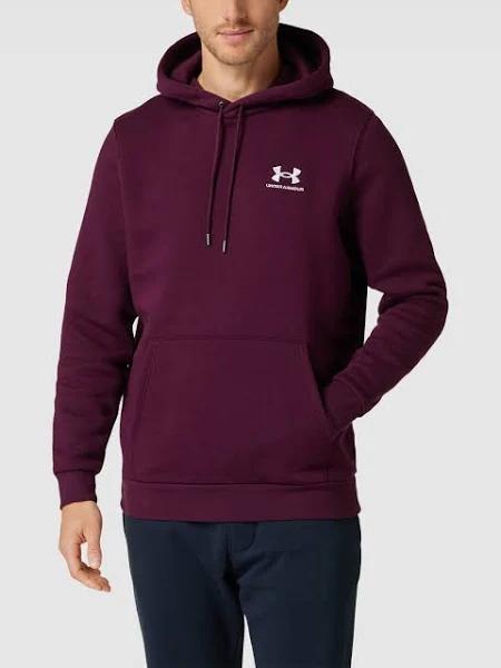 Under Armour Mens Essential Fleece Hoodie - Purple Stone