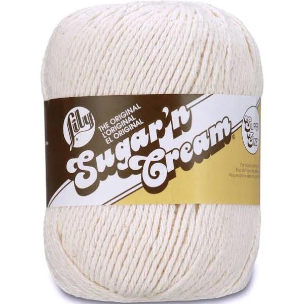 Lily Sugar'n Cream Yarn - Solids Super Size Ecru