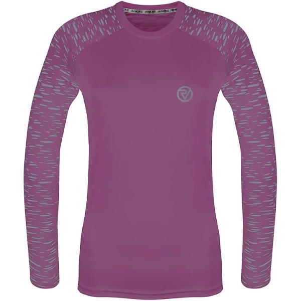 REFLECT360 Women's Long Sleeve Running Top by Proviz, Purple / 20