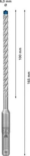 Bosch 2.608.900.072 Expert 6mm x 100mm SDS Plus-7x Hammer Drill Bit