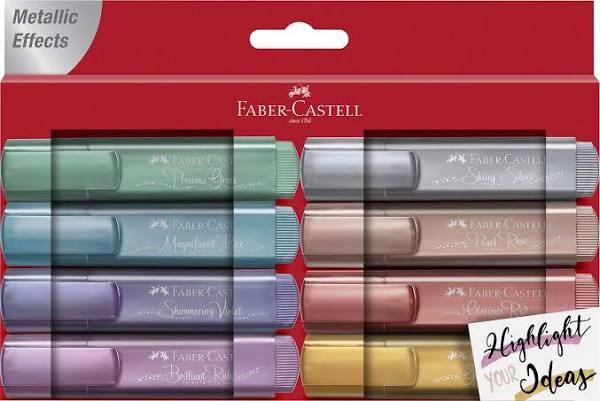 Faber Castell Metallic Highlighter - Pack of 8