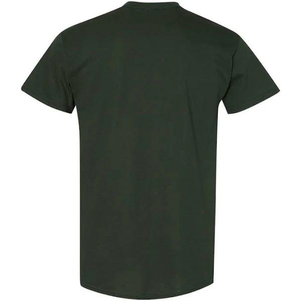 Gildan Mens Heavy Cotton Short Sleeve T-Shirt (Pack of 5) Antique Jade Dome S Cotton Mens T-Shirt