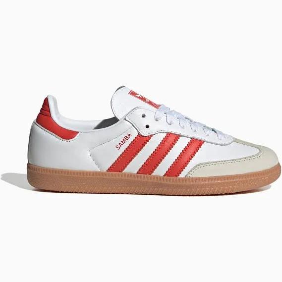 Adidas Originals Samba OG trainers in White and bright red