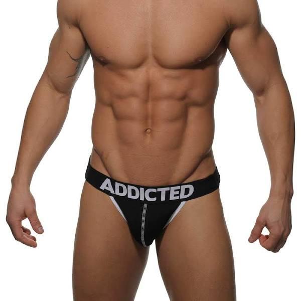 Addicted Push Up Mesh Brief AD805 Black