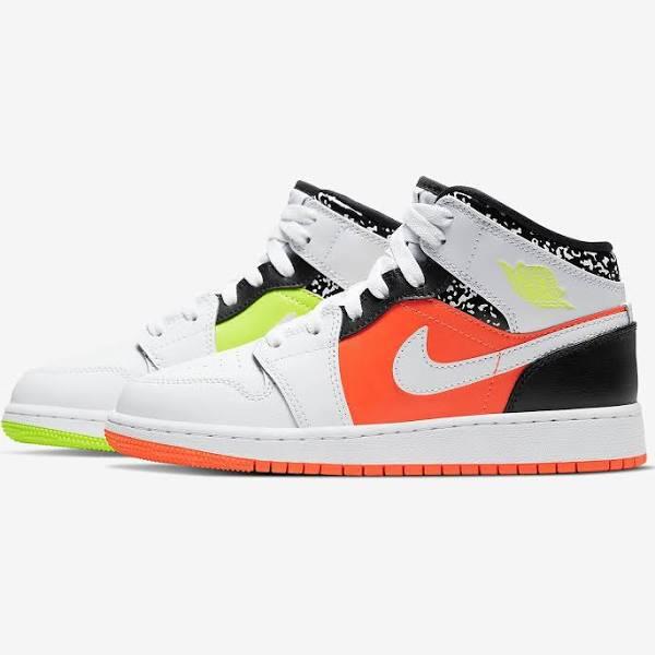 Air Jordan 1 Mid GS 'Notebook' Shoes - Size 5.5Y