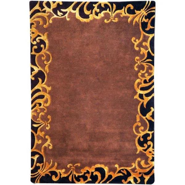 Rug Republic 160 x 230cm Norfolk Brown/Gold Wool/Viscose Rug