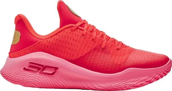 Under Armour Unisex Curry 4 Low Flotro Basketball Shoes Red 9/10.5