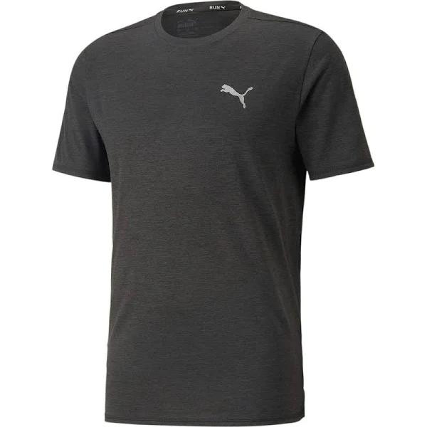 Puma Mens Favourite Heather Running Tee Black 4XL @ Rebel Active