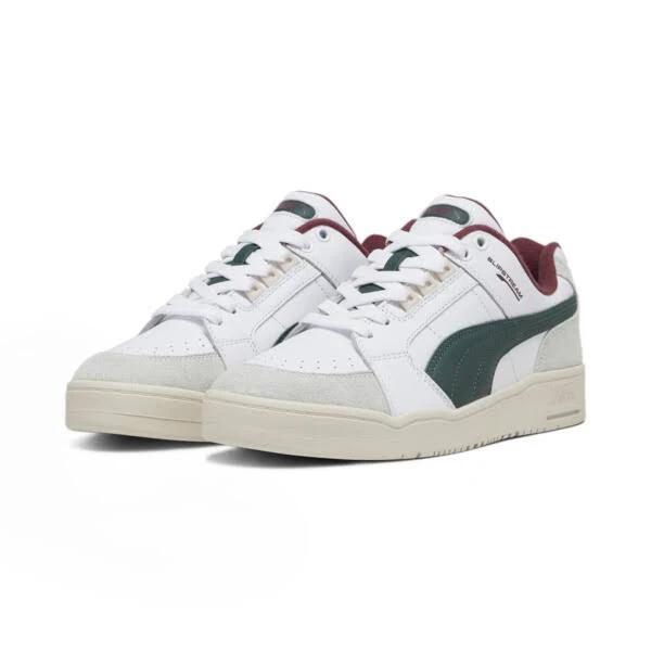 Puma Select Slipstream Lo Retro Sneakers | White/Green | Size 10.5 | East Dane