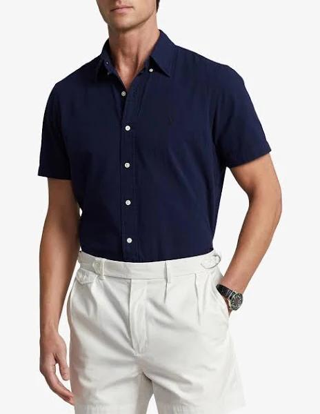 Polo Ralph Lauren - Seersucker Shirt - Navy - Medium