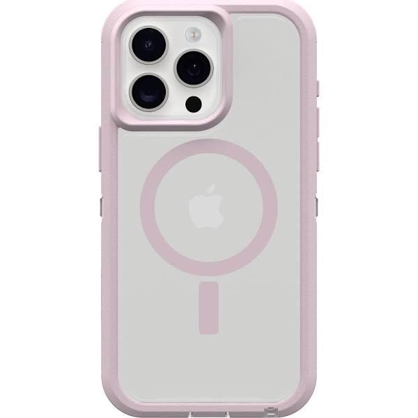 OtterBox iPhone 15 Pro Max (Only) Defender Series XT Clear Case - Mountain Frost (Clear), screenless, Rugged, Snaps To Magsafe, Lanyard Attachment