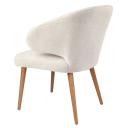 Harlow Black Dining Chair - Natural Linen