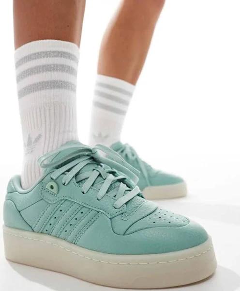 Adidas Originals Rivalry Lux Low Sneakers in Green-Blue