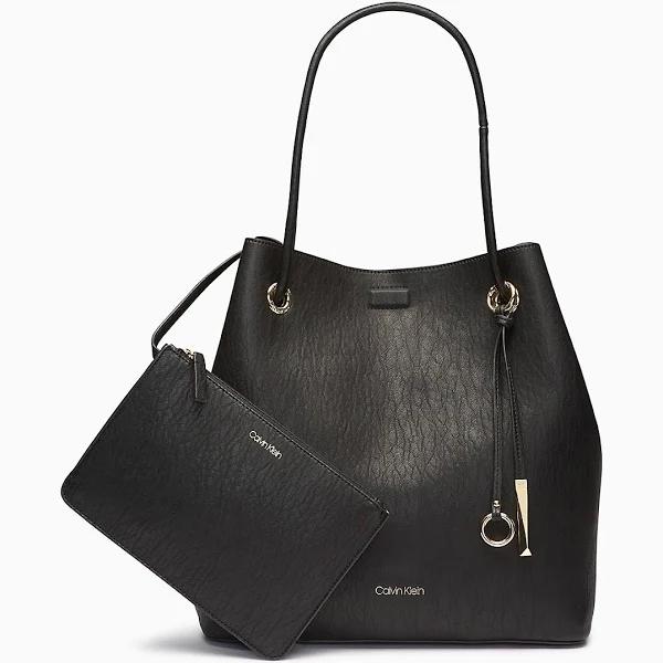 Calvin Klein Gabrianna Bubble Lamb North/South Key Item Tote