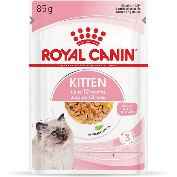 Royal Canin Kitten in Jelly Pouches Wet Cat Food 85g x 24 by Budget Pet Products