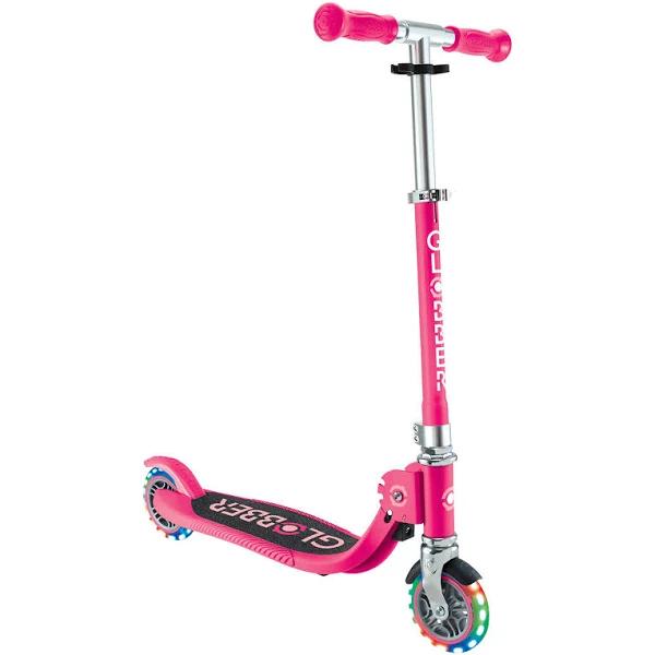 Globber Flow Foldable Junior with Lights - Pastel Pink/ Fuchsia