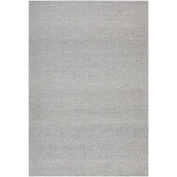 Oskar Felted Wool Striped Rug Grey - 320X230CM