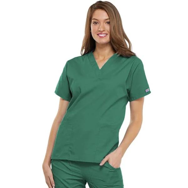 Cherokee 4700 V-Neck Top - Surgical Green, L