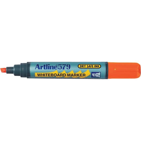 Artline 579 Chisel Whiteboard Marker 5.0mm Orange