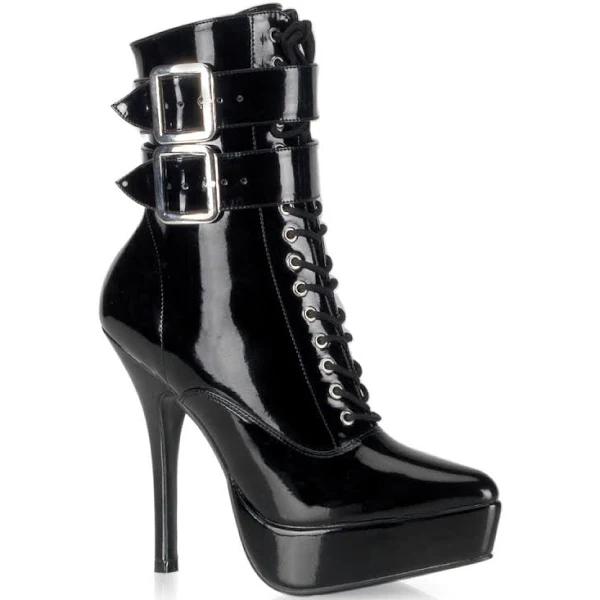 Devious INDULGE-1026 Black Patent Size 7