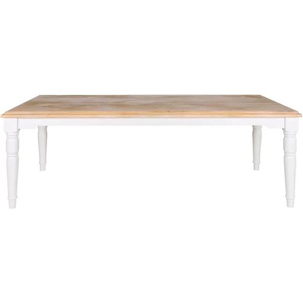 Clover Timber Dining Table 220cm | Vintage White | Dining | Early Settler Furniture